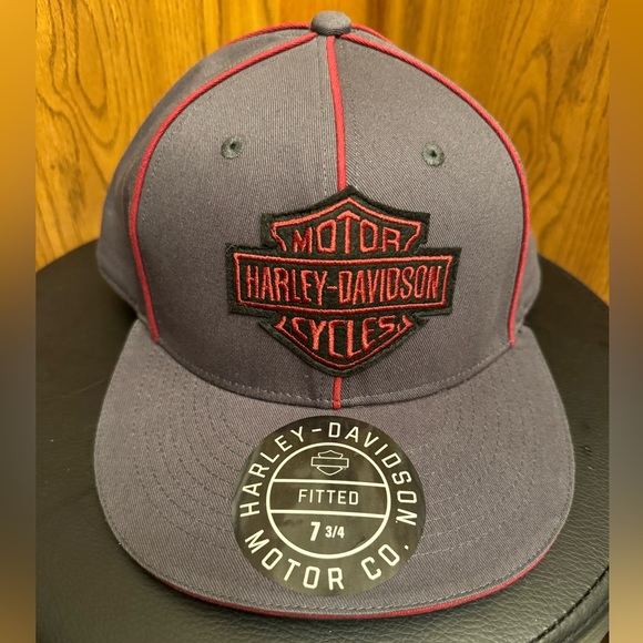 NWT Harley-Davidson Fitted Baseball Cap - Picture 1 of 6